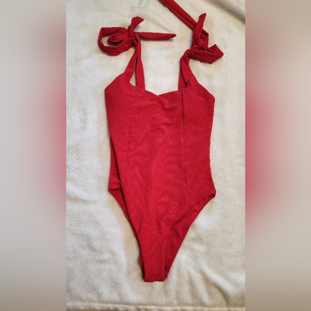 Beach Riot Red One Piece Swimsuit - Picture 3 of 8